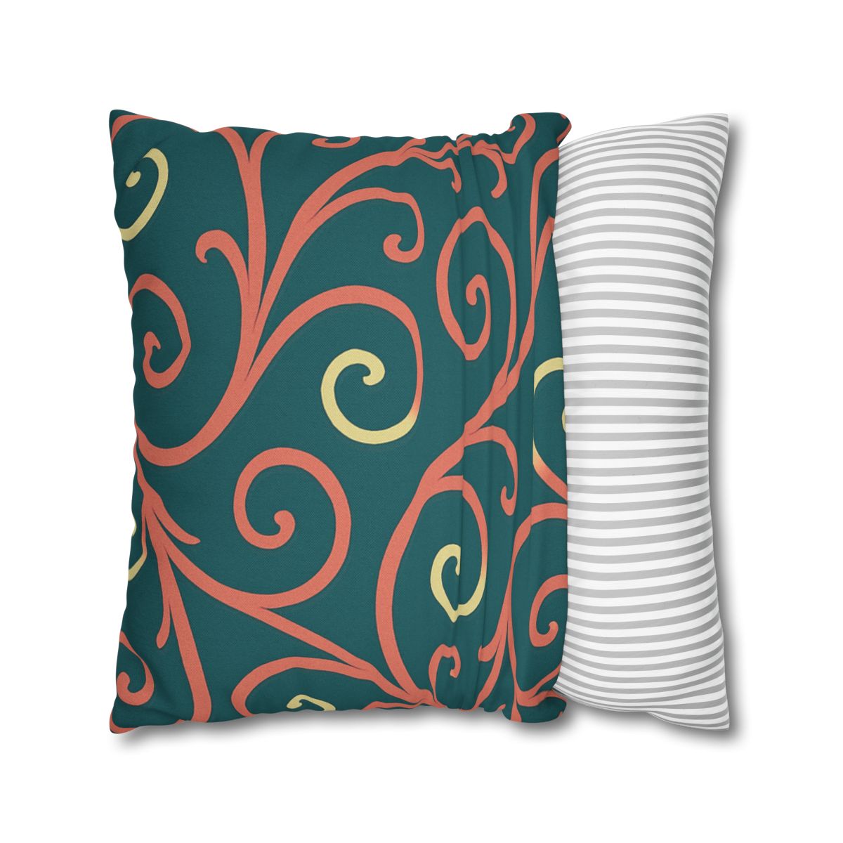 Curling Tendril Wave personalized pillow covers