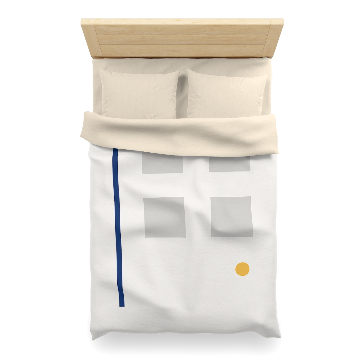 Sparse Grid With Missing Corner And Accent Point trendy bedroom duvets