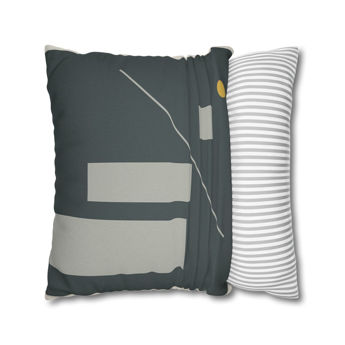 Staggered Blocks With Quiet Diagonal soft cotton pillow cases