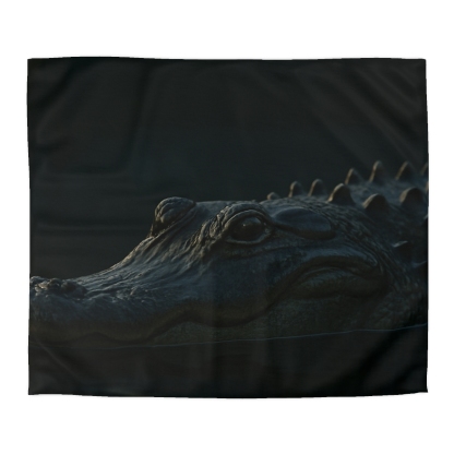 Moonlit Stillness American Alligator warm winter duvets