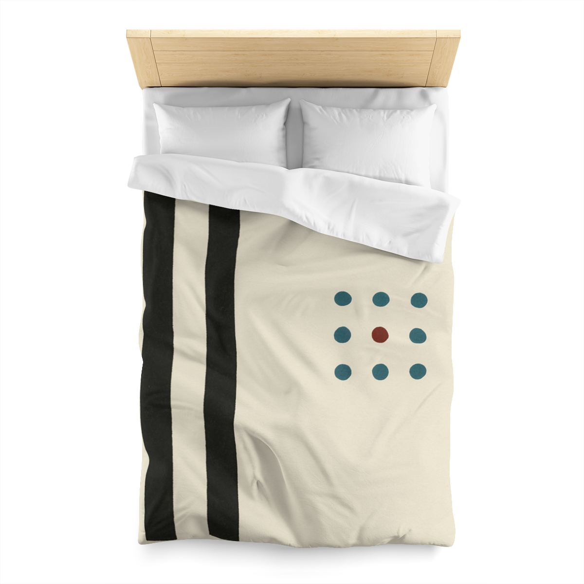 Staggered Duo And Tiny Grid personalized bedding duvets
