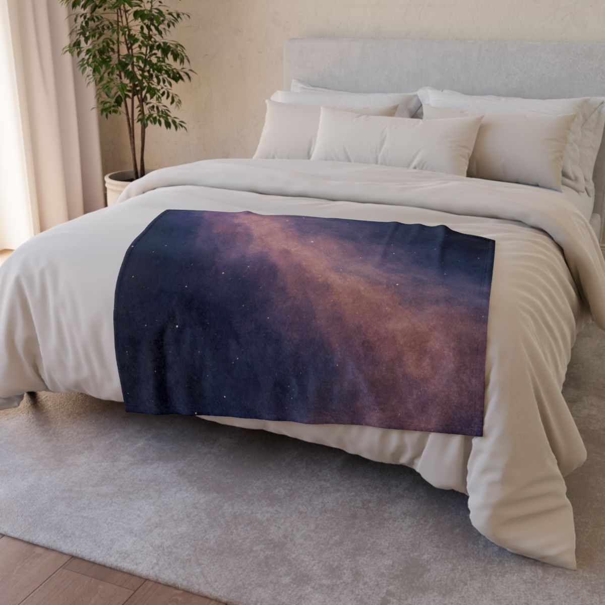 Spectral Dustfall Drift stylish throw blankets