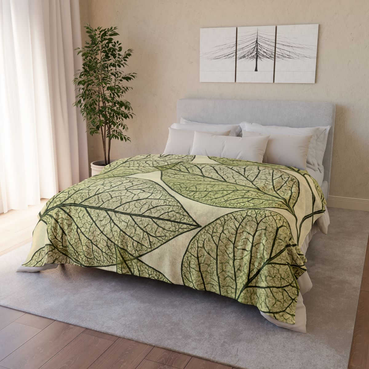 Vein Lace Network designer printed blankets