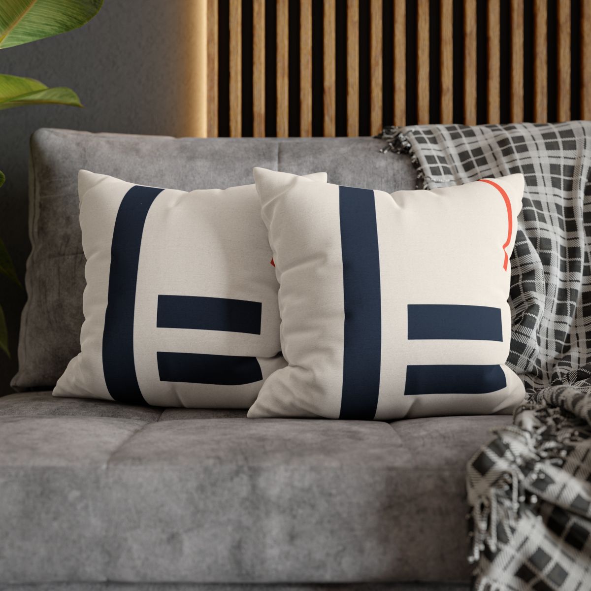 Offset Bars With Orbit Arc soft cotton pillow cases