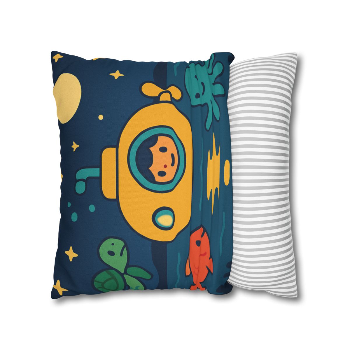 Starry Ocean Explorers soft cotton pillow cases
