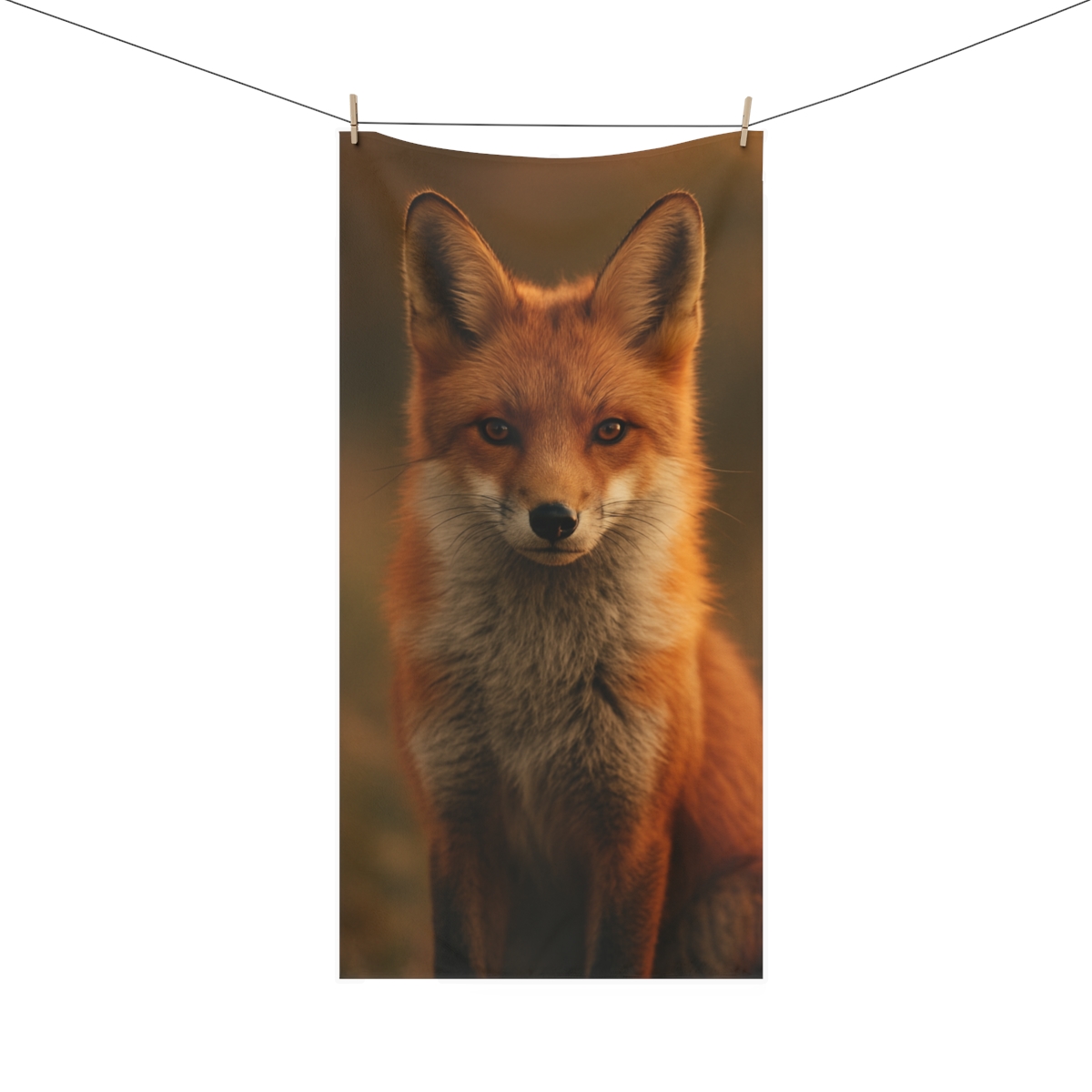 Crimson Whisper Red Fox comfortable face towels