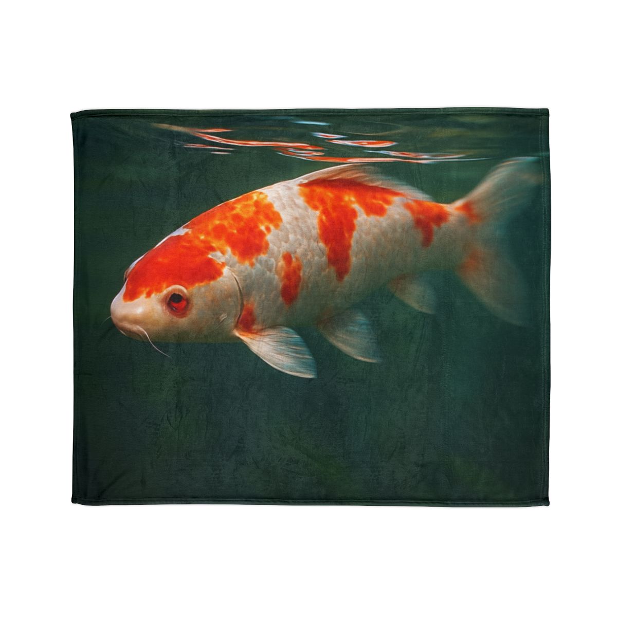 Crystal Current Koi Fish soft fleece blankets