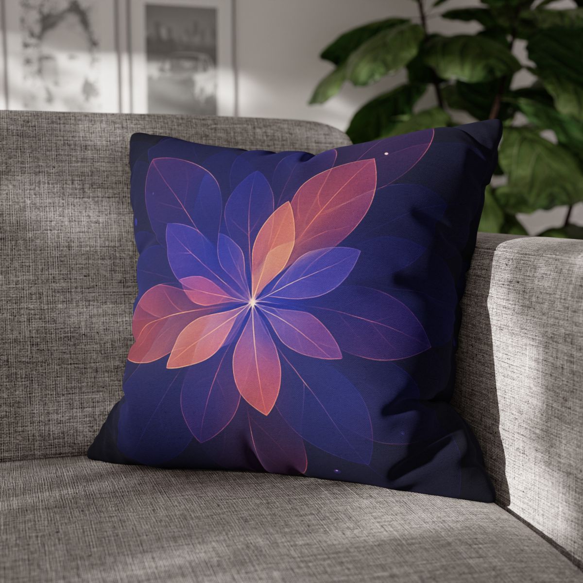 Petal Prism Overlap soft cotton pillow cases