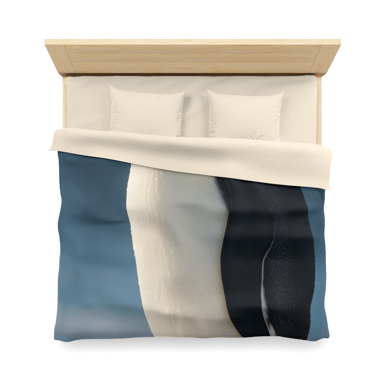 Aurora Drift Emperor Penguin custom duvets