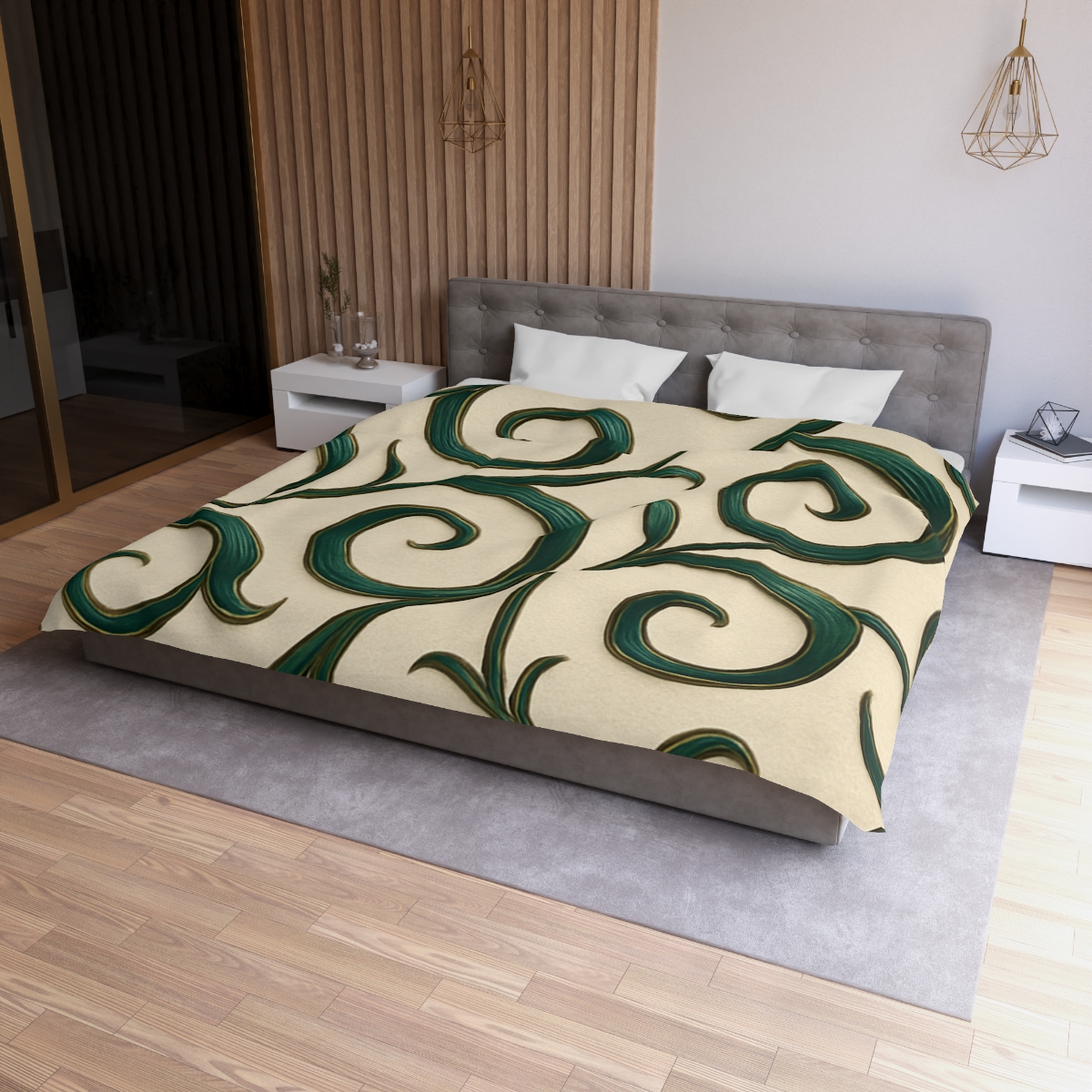 Vine Curl Ribbon Matrix stylish duvet covers