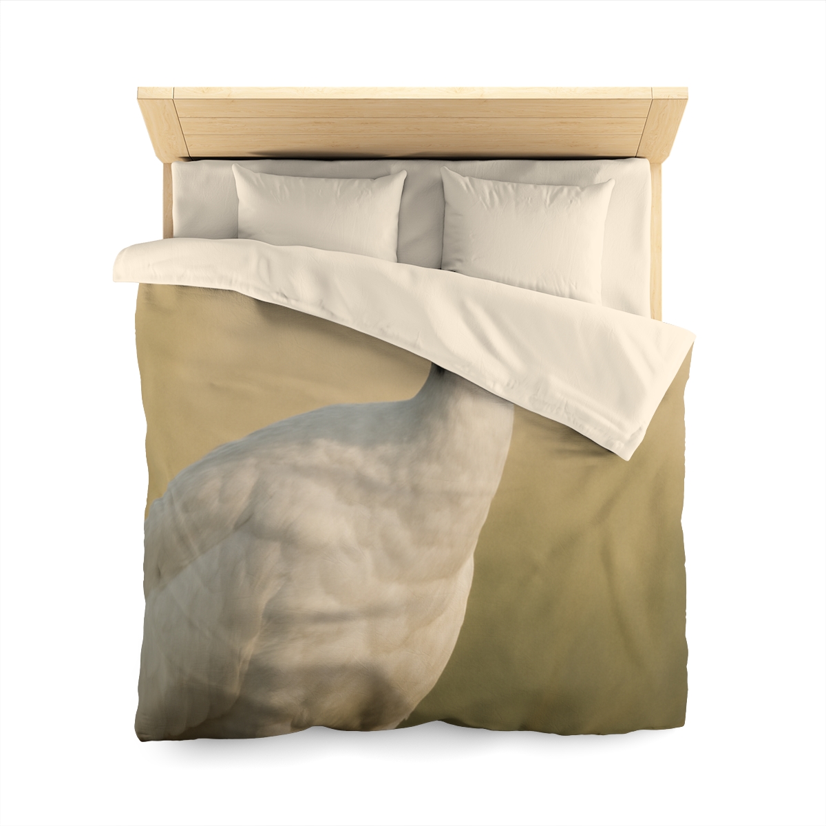 Quiet Halo Red Crowned Crane warm winter duvets