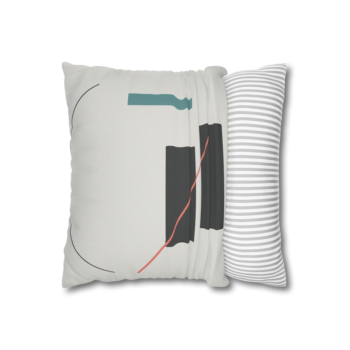 Stacked Rectangles With Crossing Arc trendy patterned pillow cases