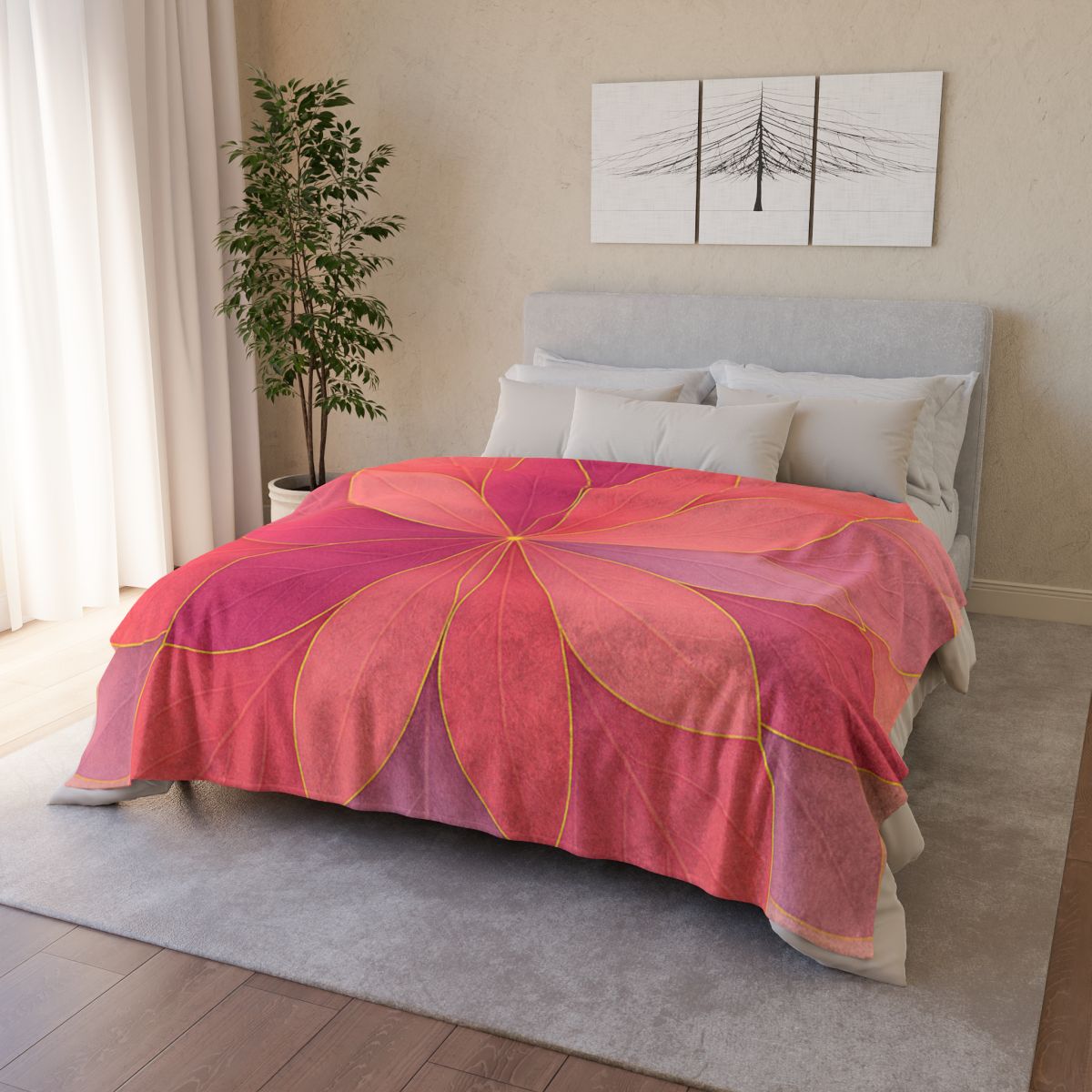 Petal Prism Overlap warm winter blankets