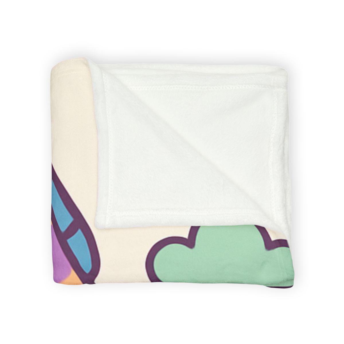Cloud Garden With Rainbow Giraffe warm winter blankets