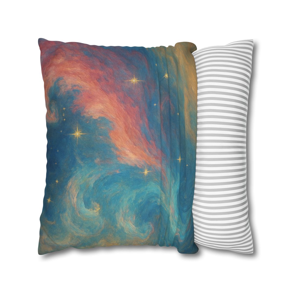 Chromatic Nebula Tidal Bloom stylish decorative pillowcases