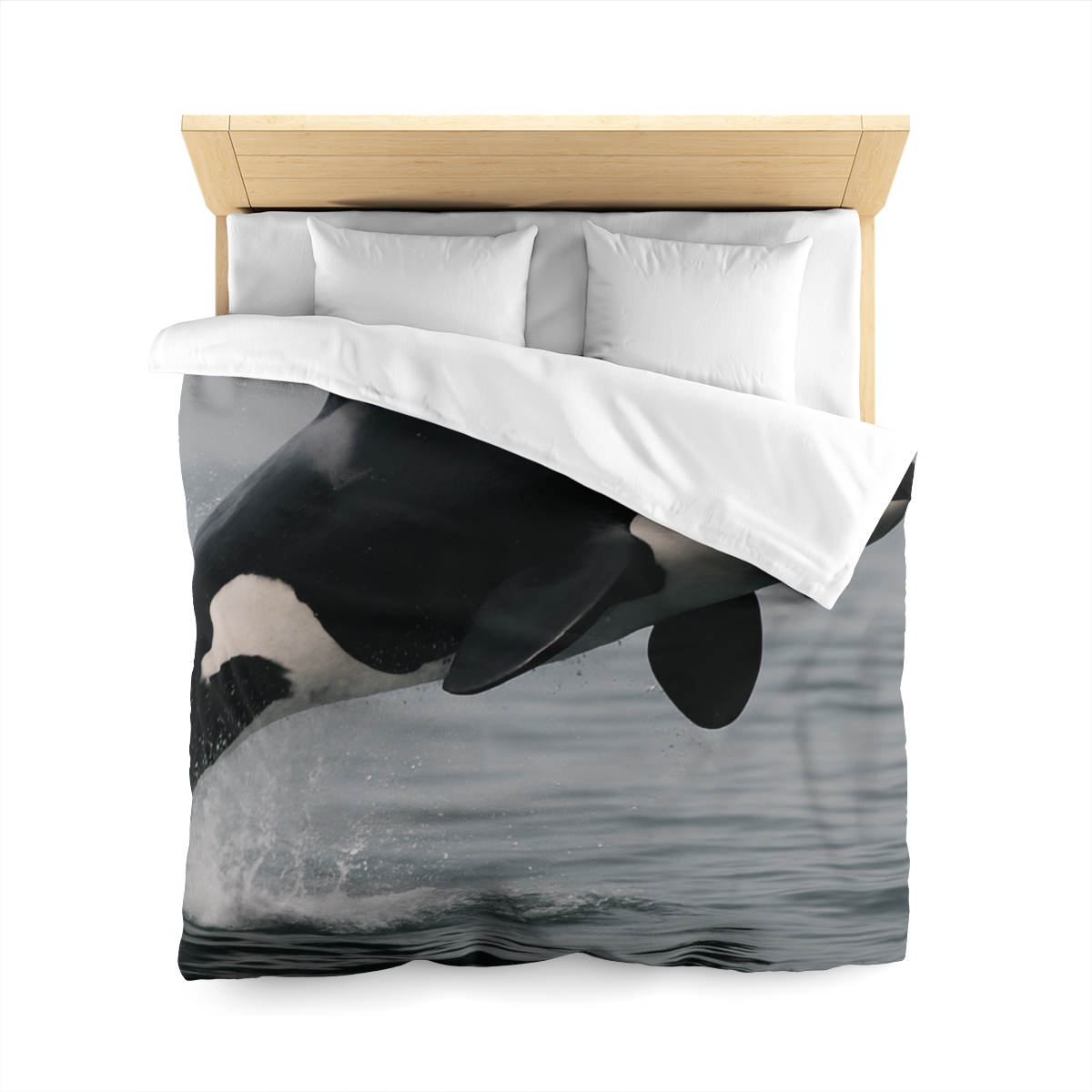Tidal Monarch Orca custom duvets