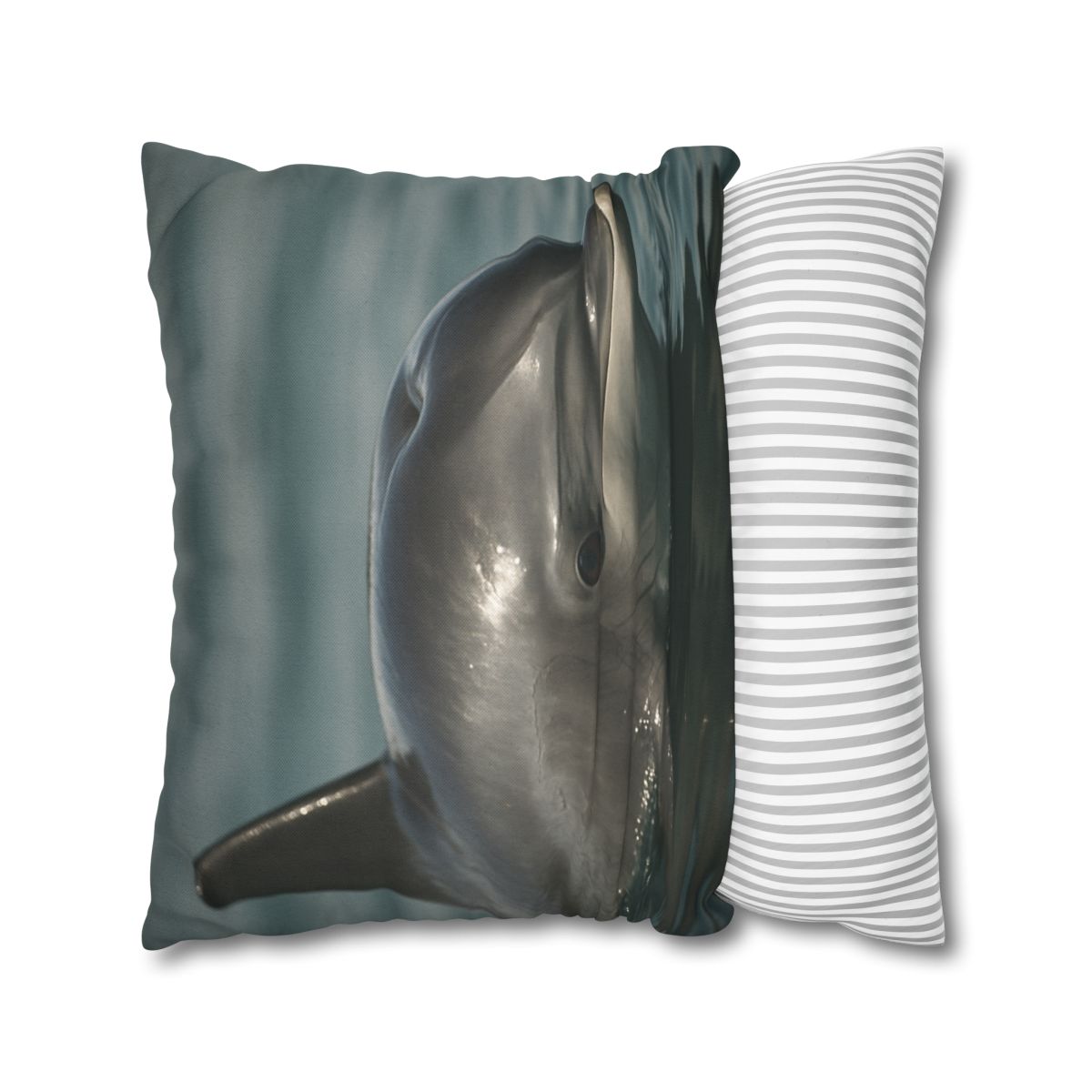 Mirror Calm Bottlenose Dolphin soft cotton pillow cases