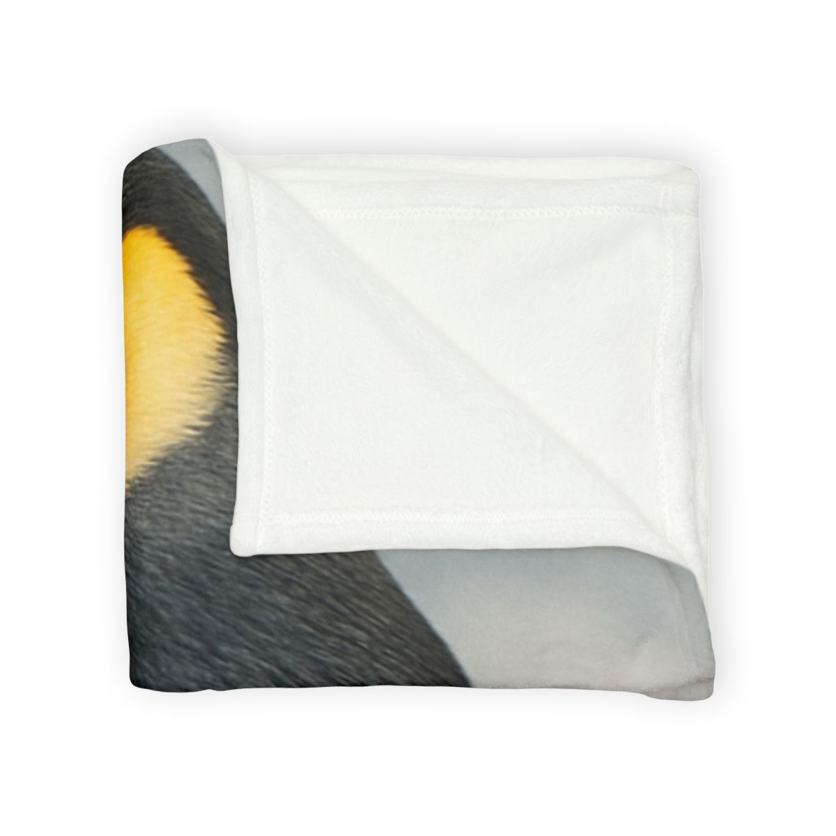 Aurora Drift Emperor Penguin personalized cozy blankets