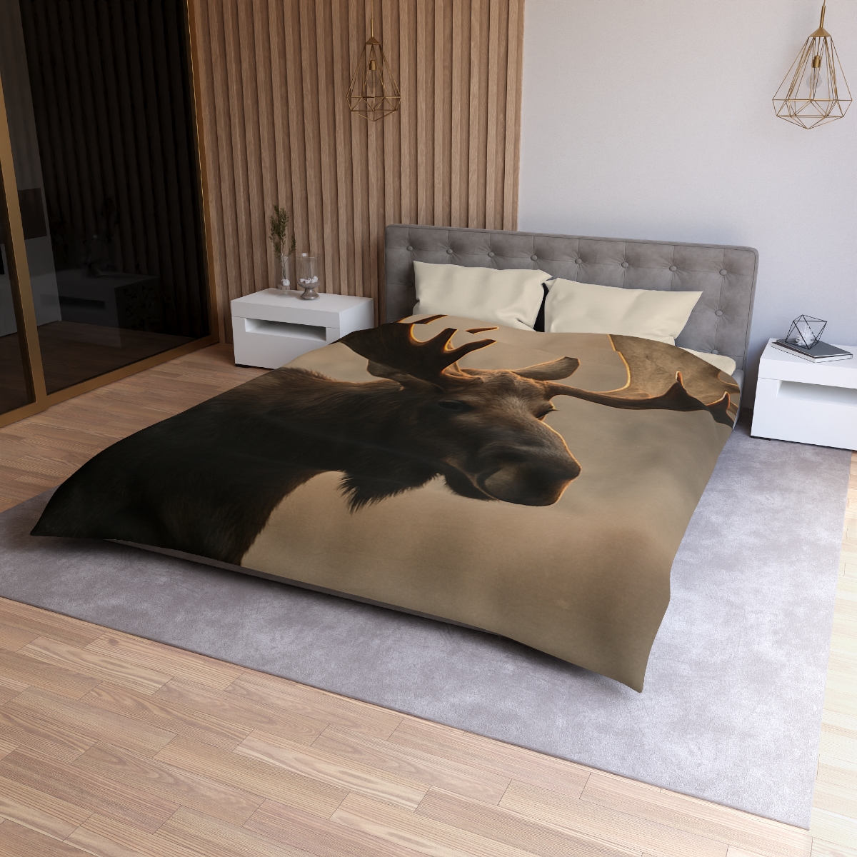 Dawn Mirror Moose warm winter duvets