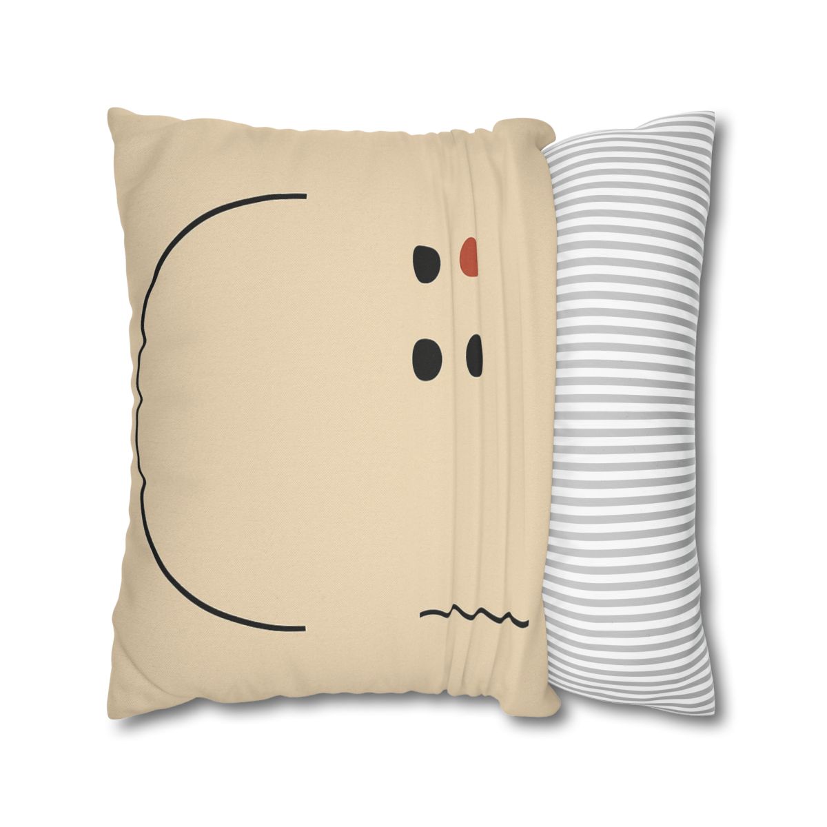 Partial Arc Window Over Dot Grid trendy patterned pillow cases