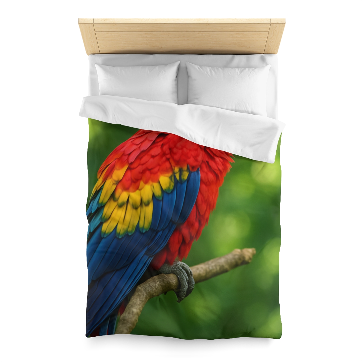 Color Storm Scarlet Macaw trendy bedroom duvets