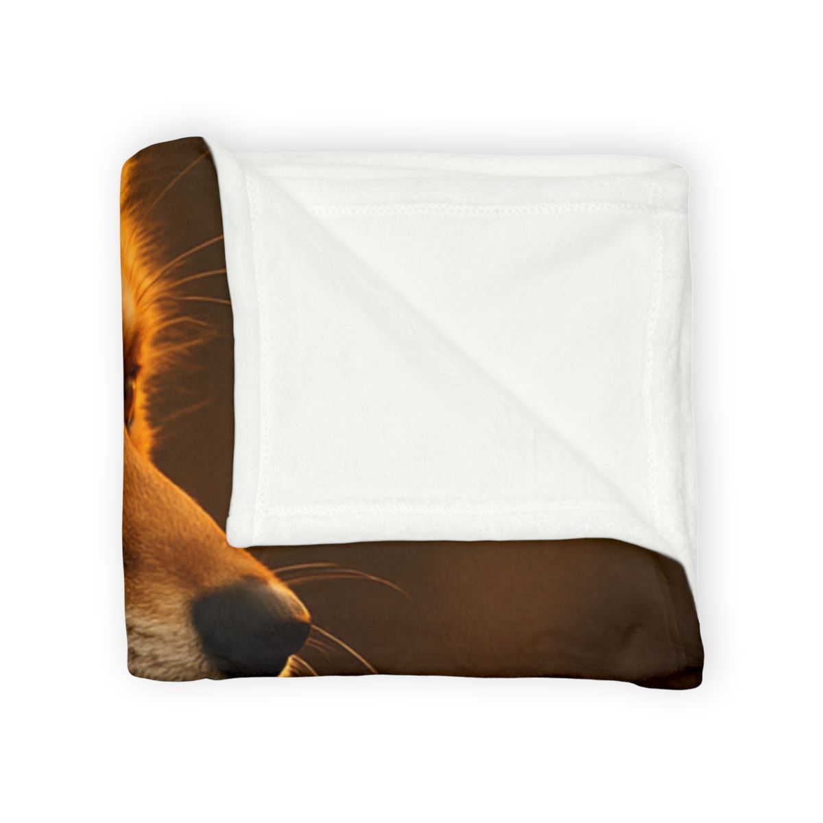Crimson Whisper Red Fox decorative home blankets