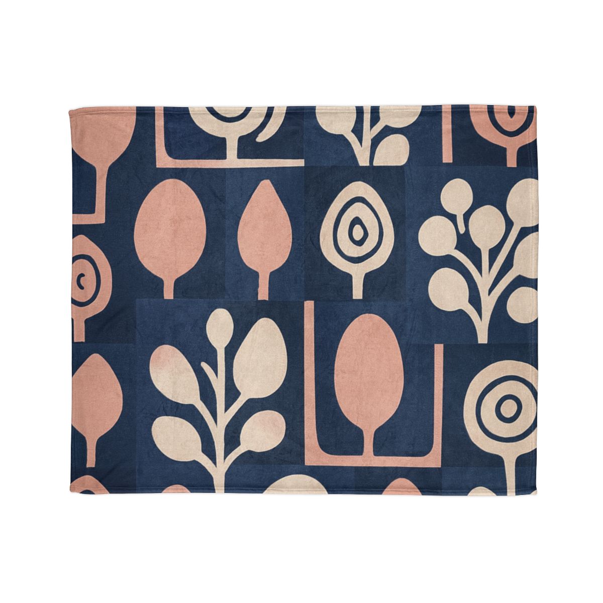 Bud Cluster Mosaic designer printed blankets