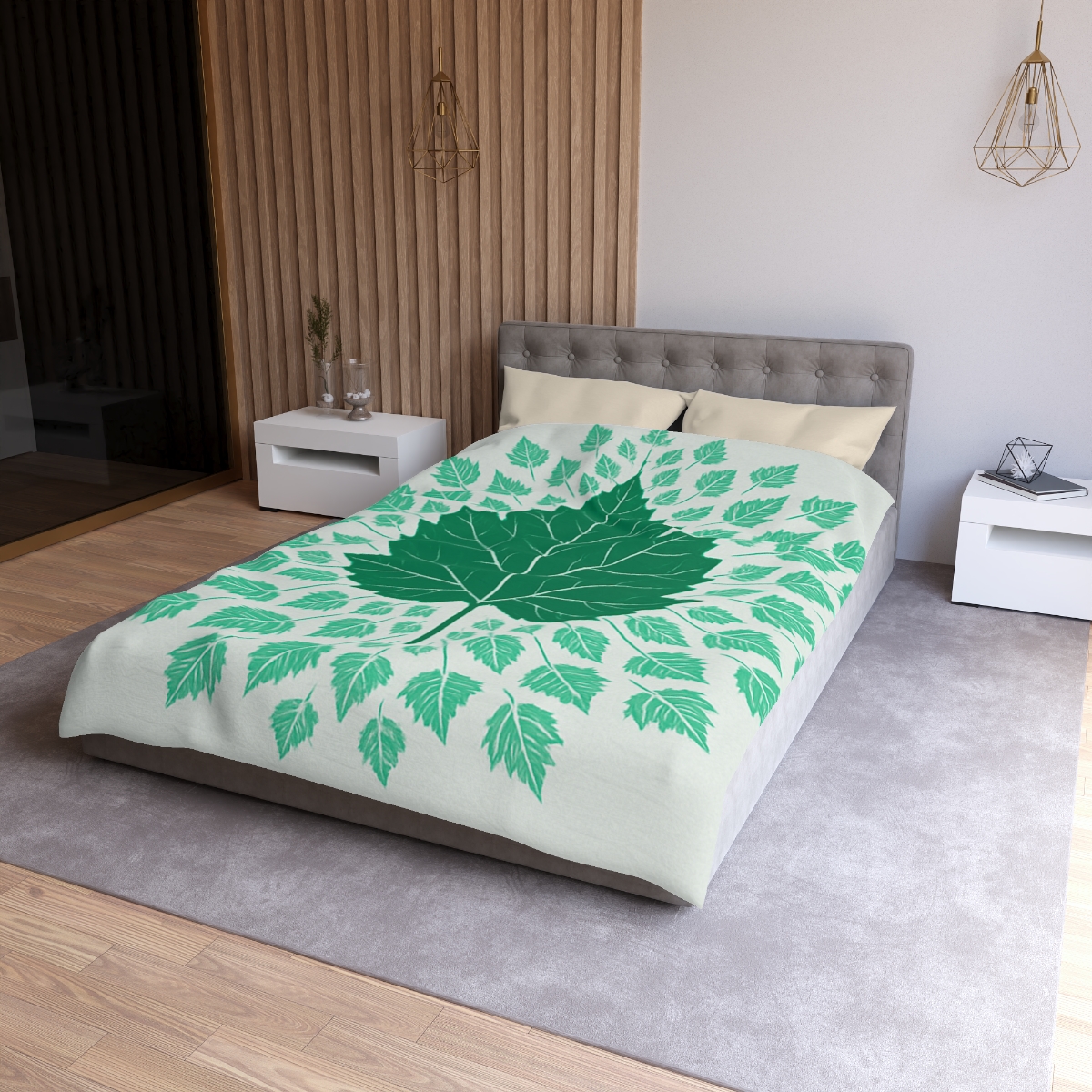 Fractal Leaf Radiance duvets for gifts