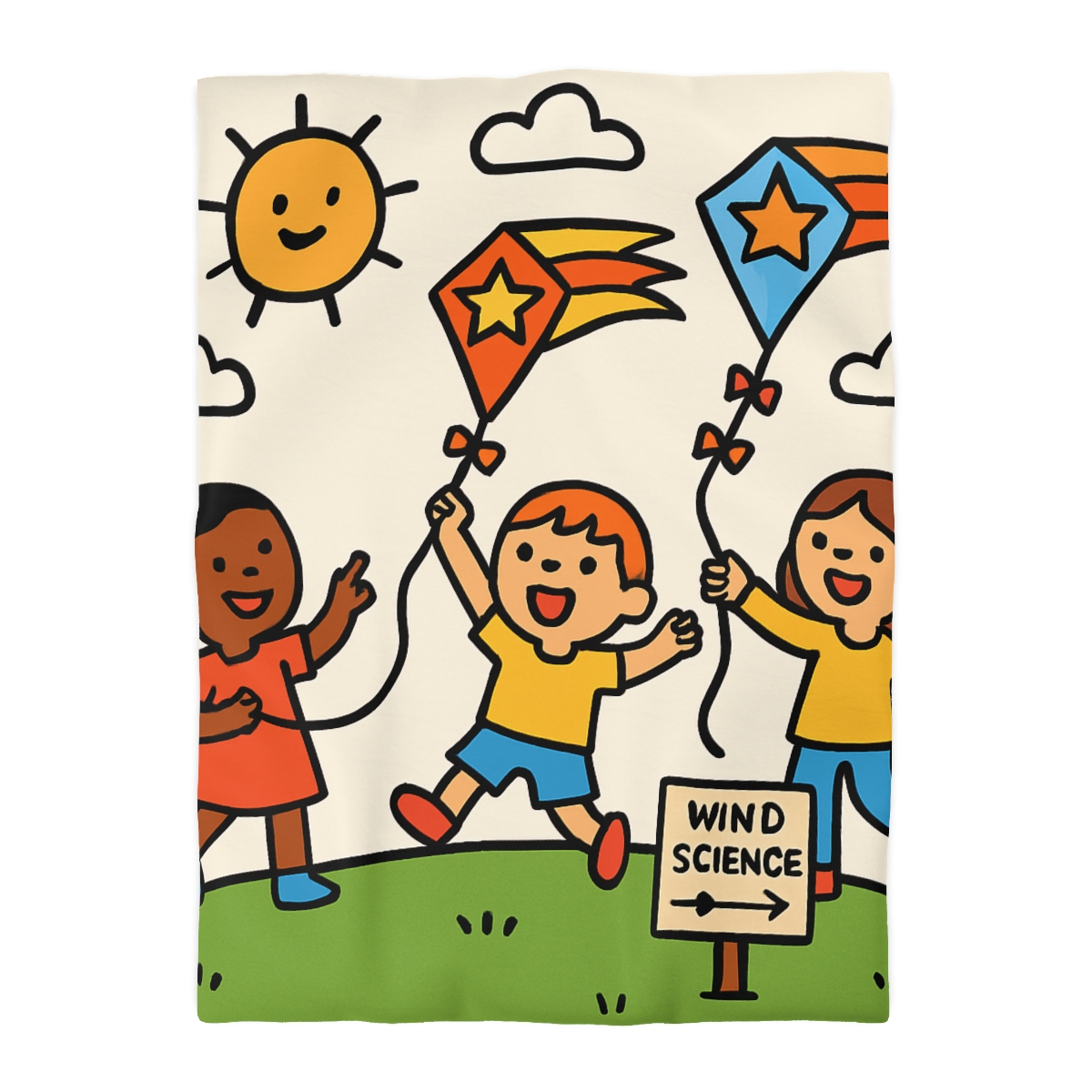 Comet Kite Parade On Cloud Hill soft comforter duvets