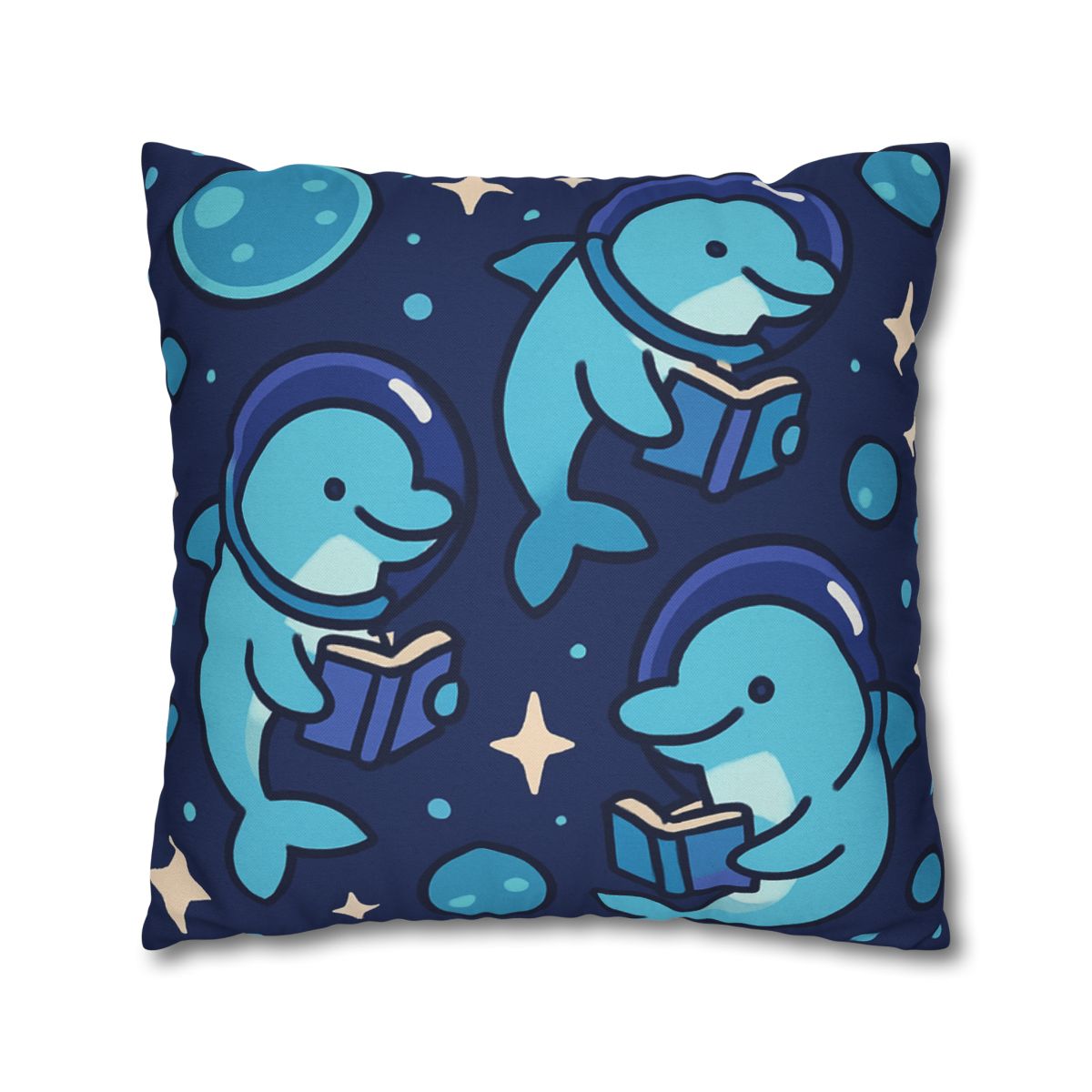 Space School Of Curious Dolphins comfortable bedding pillow covers