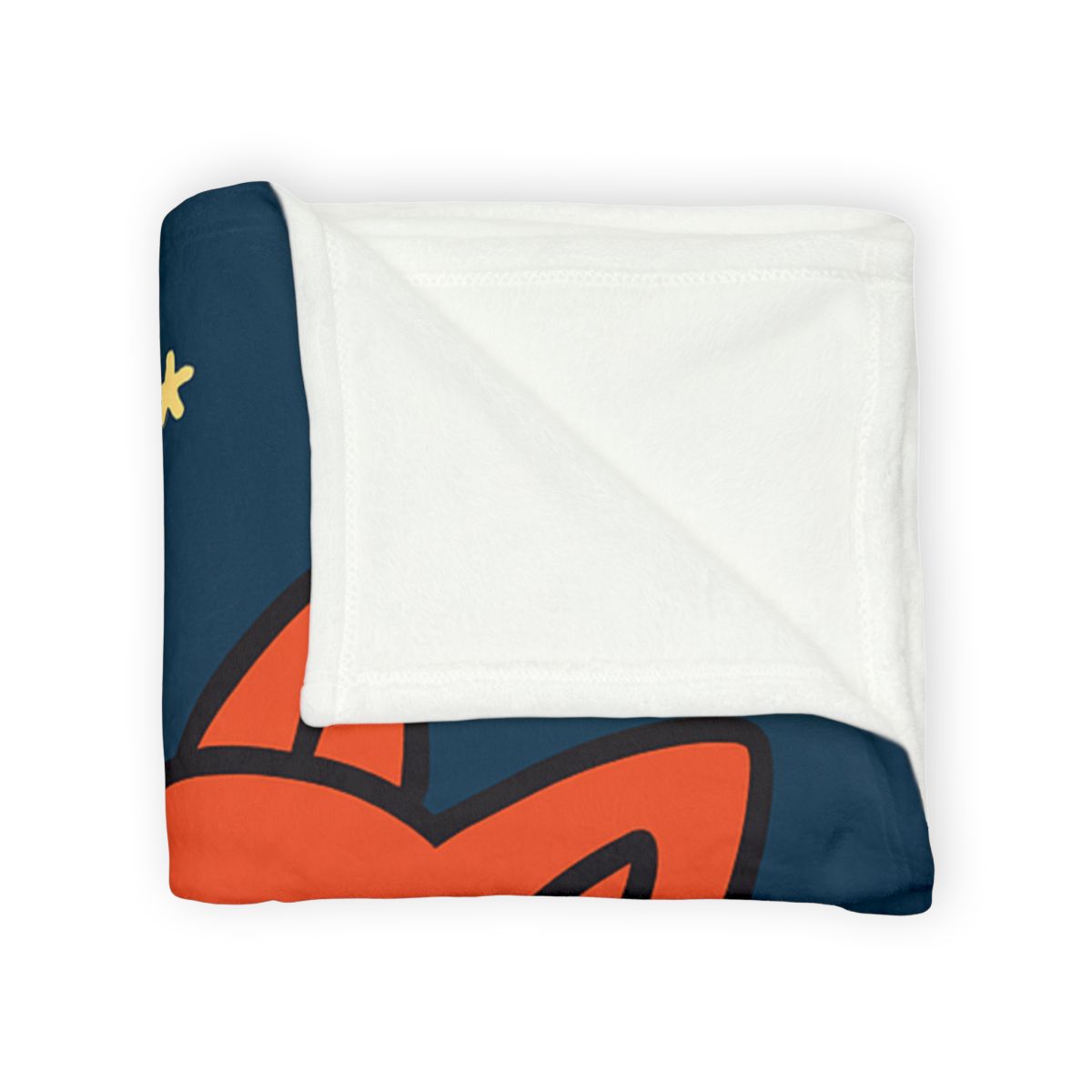 Stargazing Fox And Moon Kite trendy patterned blankets