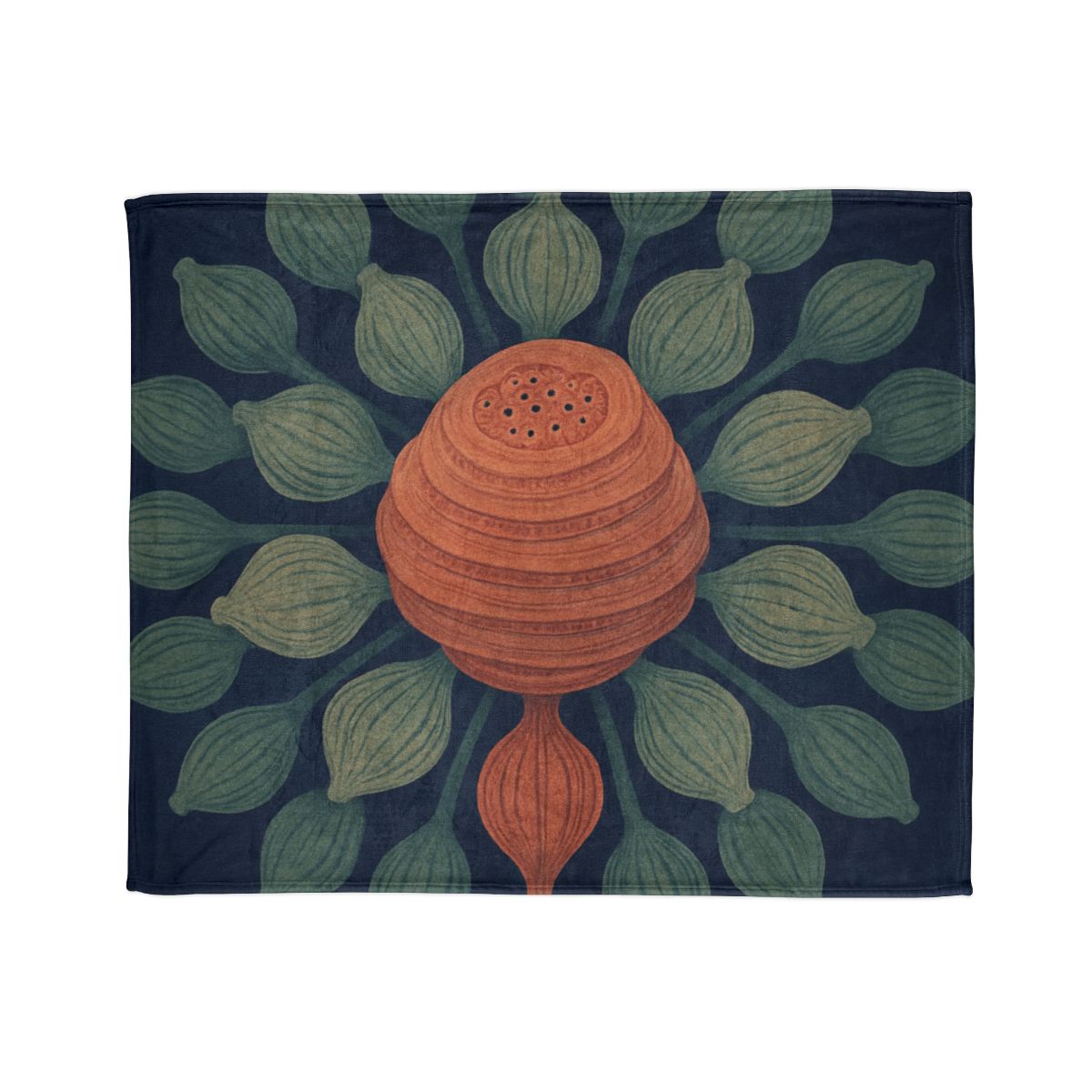 Spiral Seed Pod Halo custom blankets