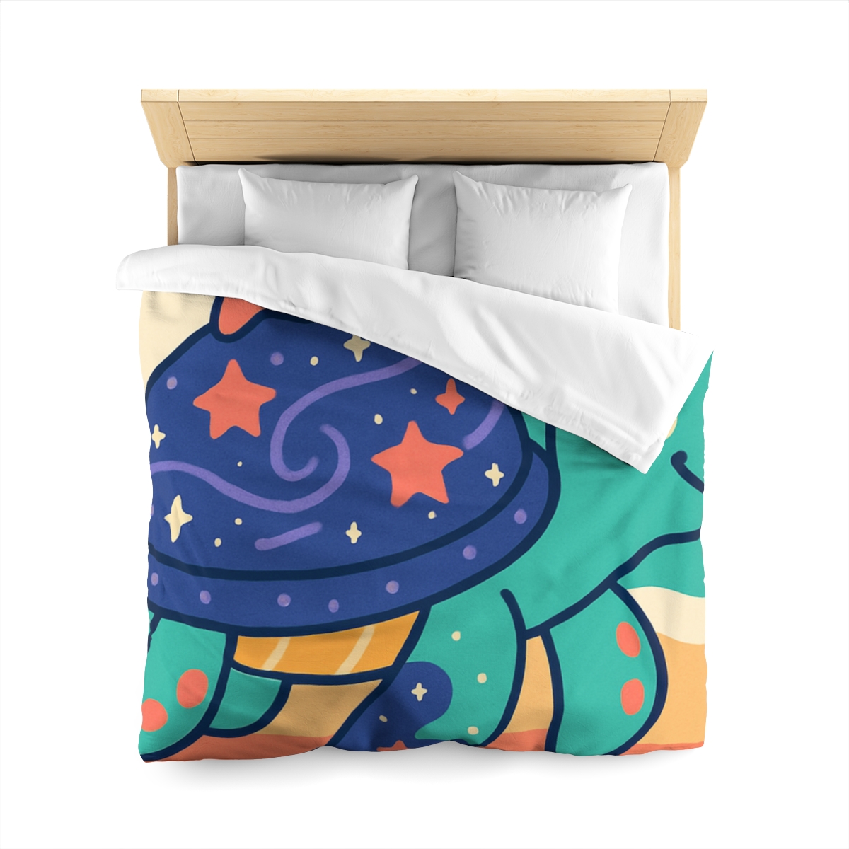 Galactic Seashell Turtle warm winter duvets