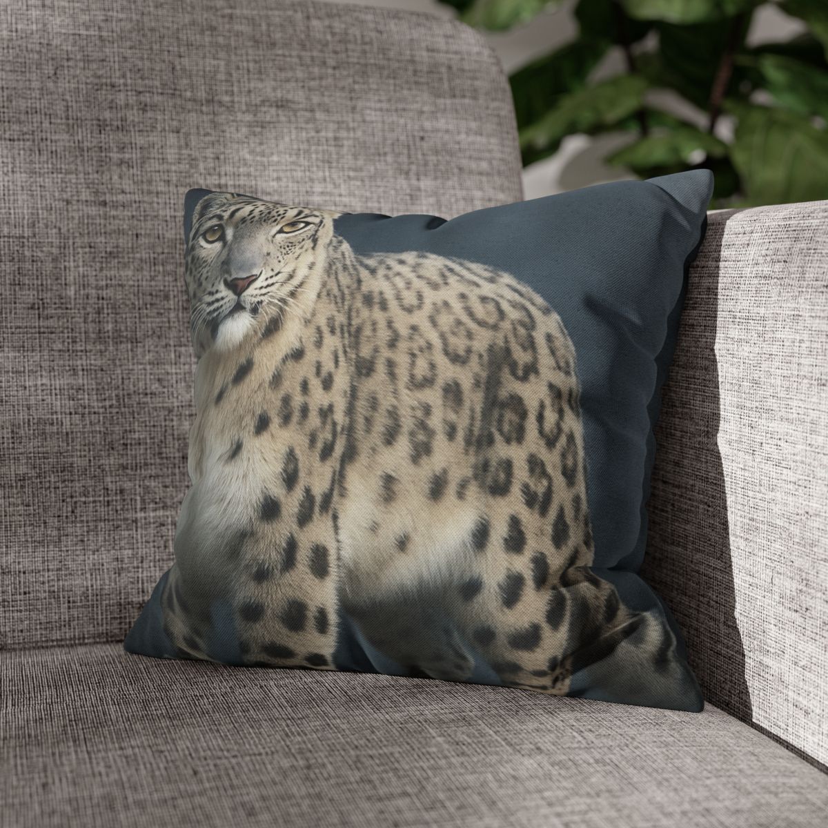 Aurora Gaze Snow Leopard trendy patterned pillow cases