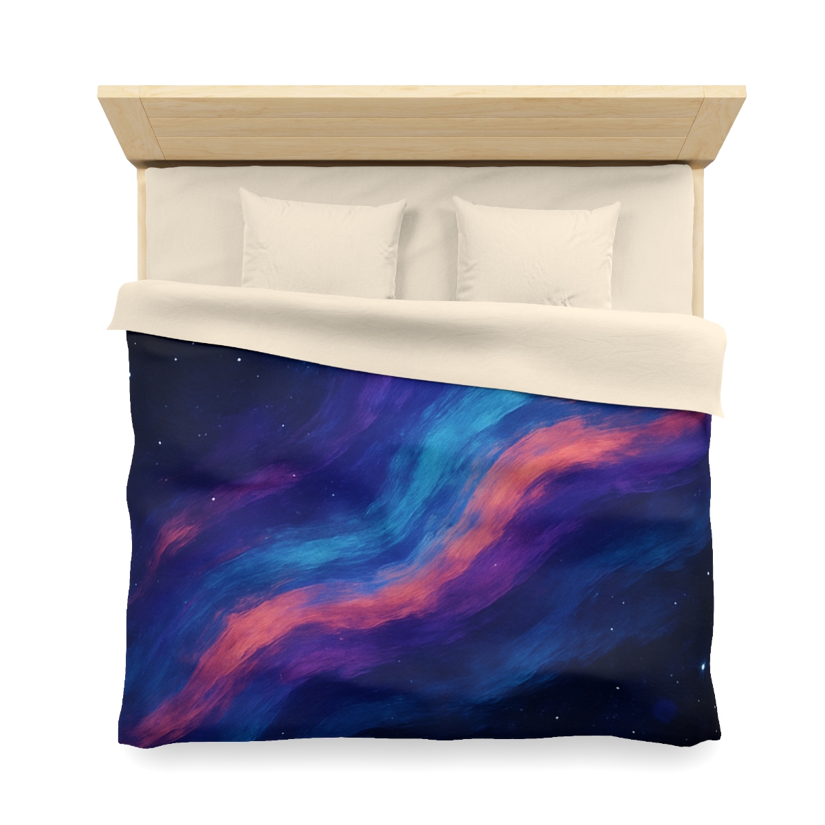 Prismatic Ion Tide designer printed duvets