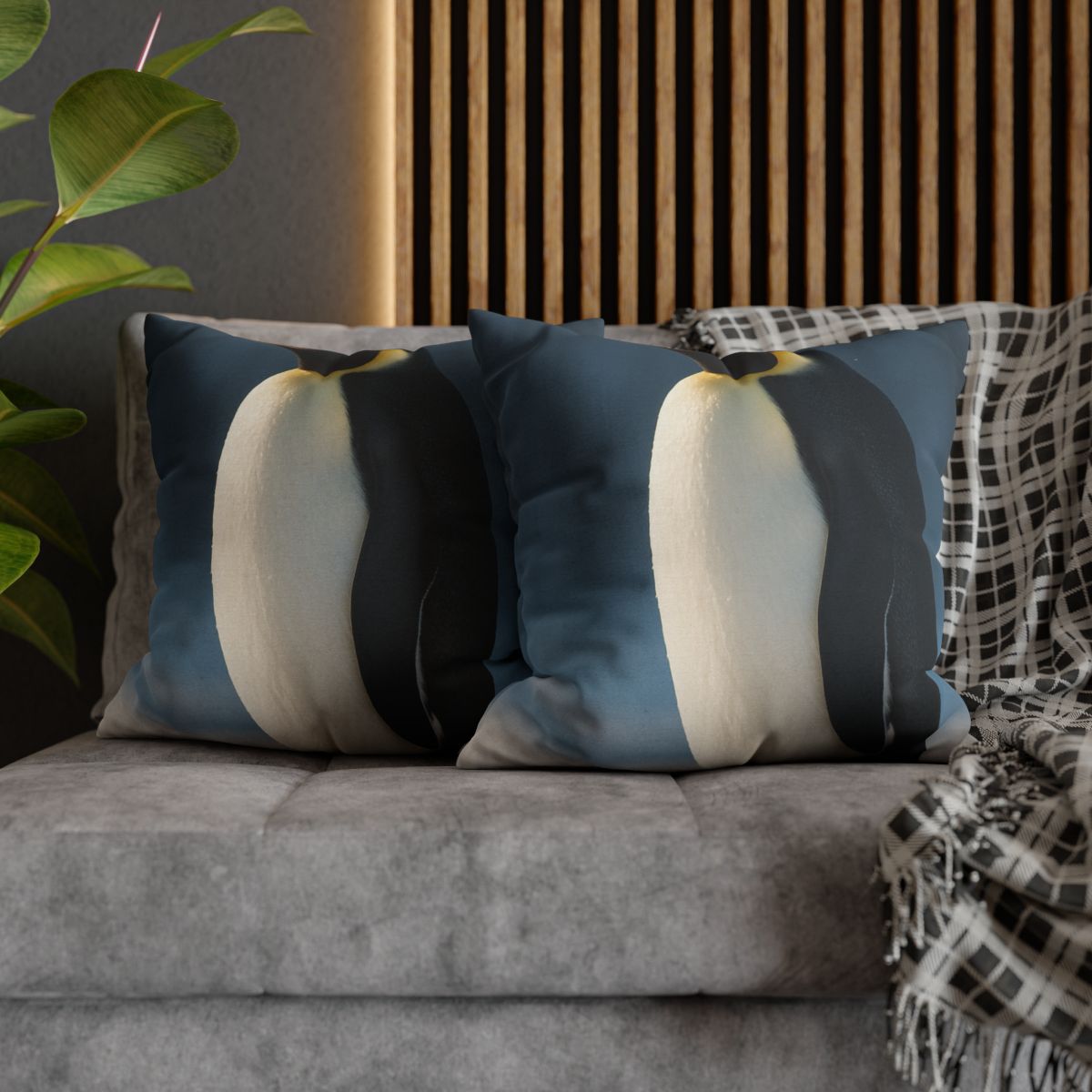 Aurora Drift Emperor Penguin trendy patterned pillow cases