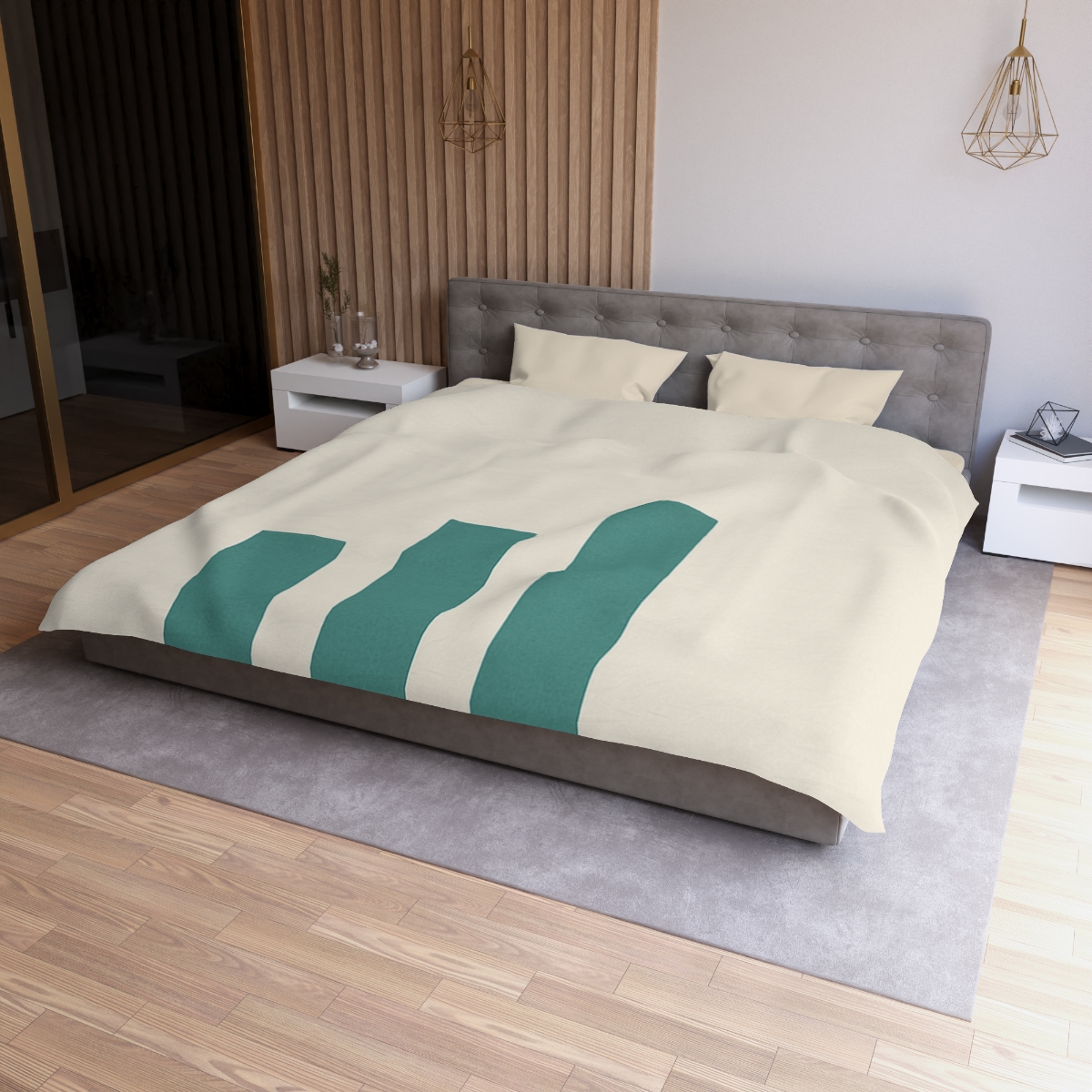 Sloping Trio With Distant Dot duvets for gifts