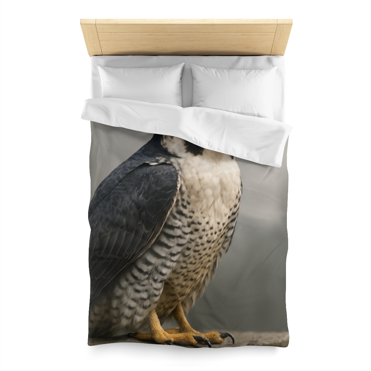 Starlit Vigil Peregrine Falcon personalized bedding duvets