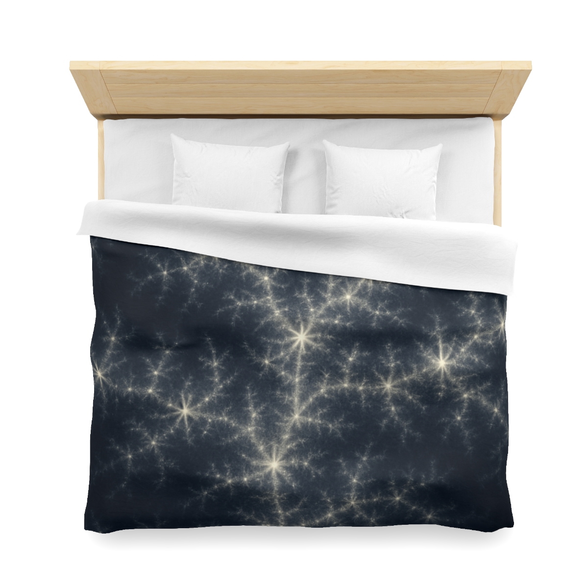 Starlit Fractal Cluster Drift duvets for gifts