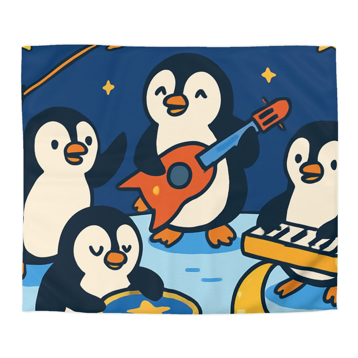 Starlight Symphony Penguin Band unique patterned duvets