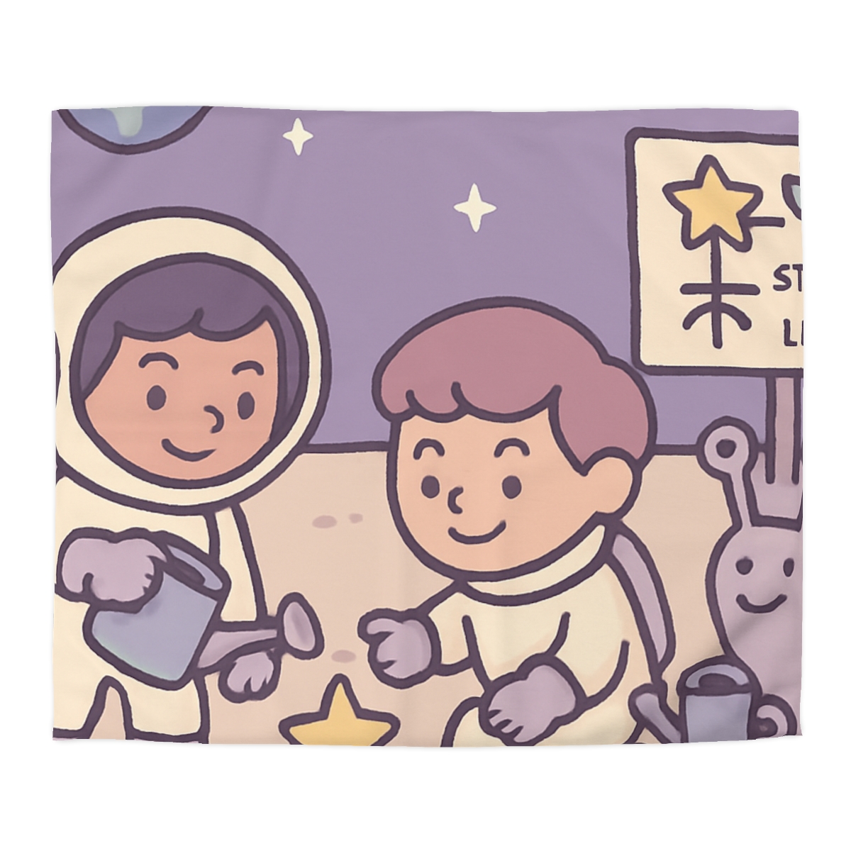 Moon Gardeners Planting Stardust Seeds custom duvets