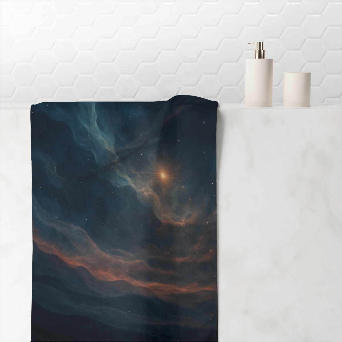 Nebula Veil Symphony stylish beach towels