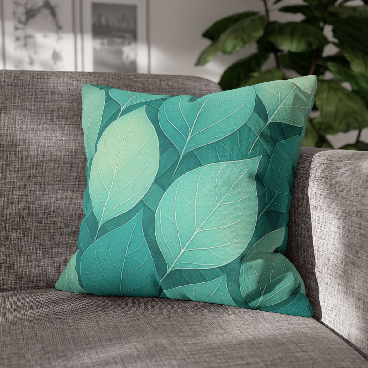 Leaf Vein Prism Weave stylish decorative pillowcases