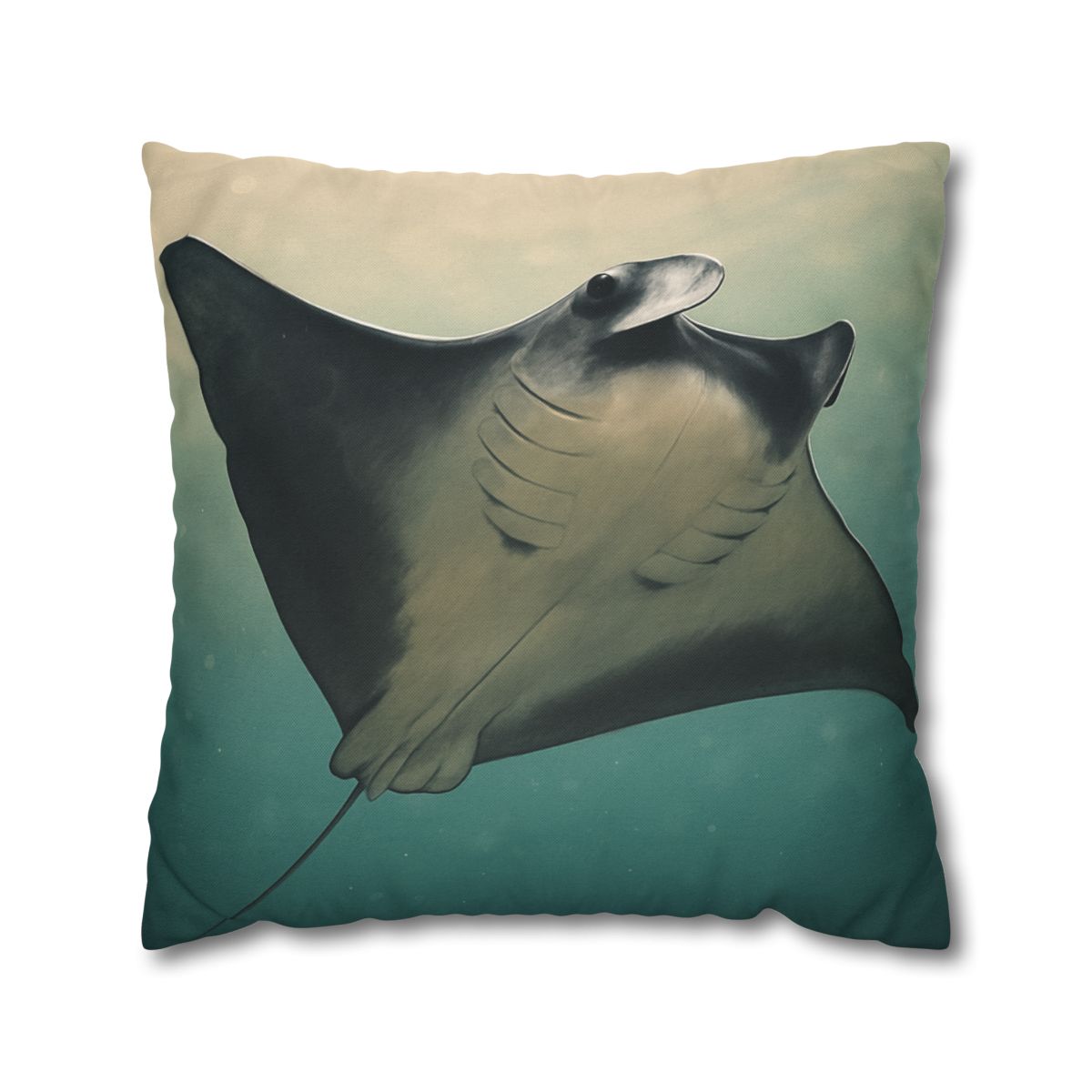 Velvet Current Manta Ray custom pillow cases