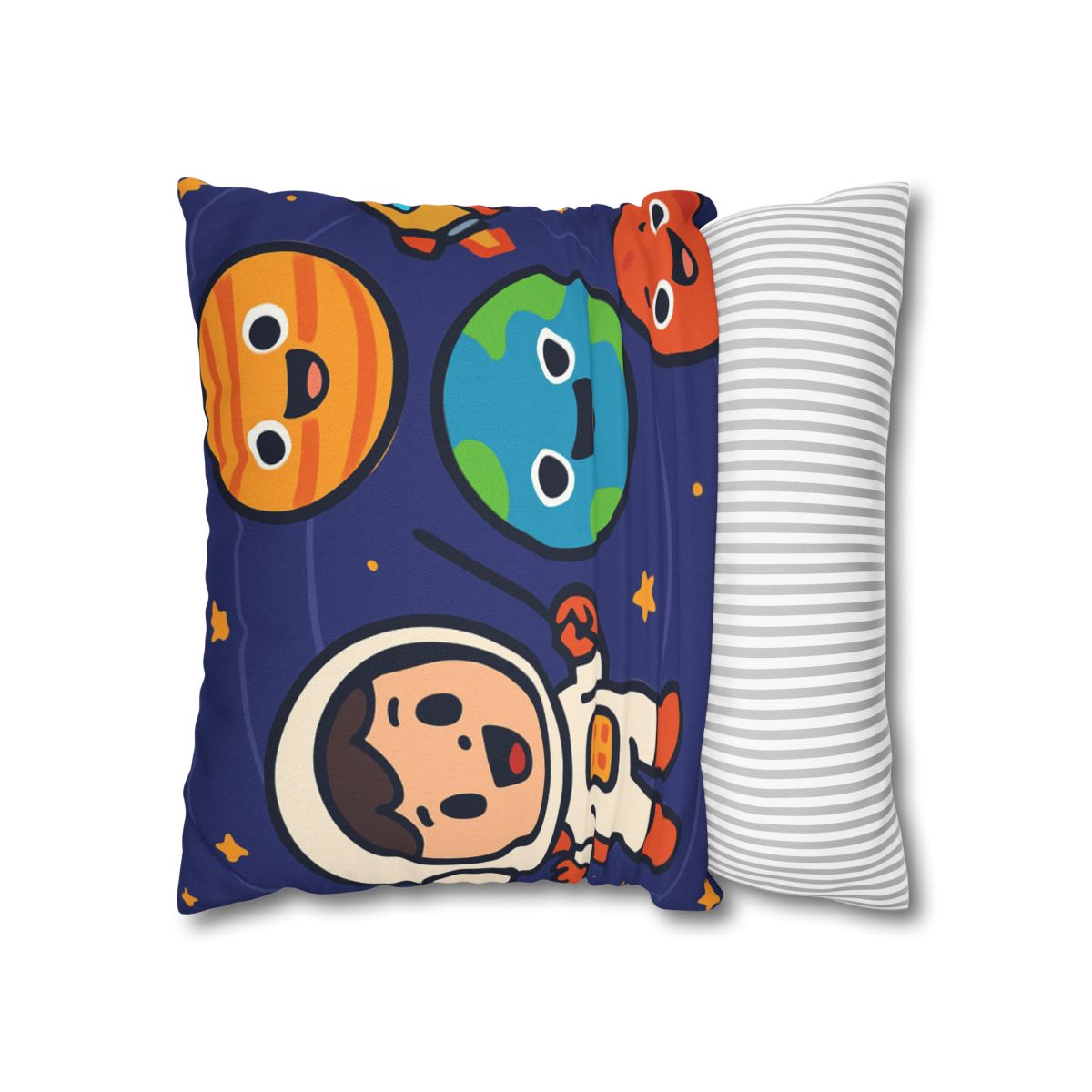 Galaxy School Of Friendly Planets trendy patterned pillow cases