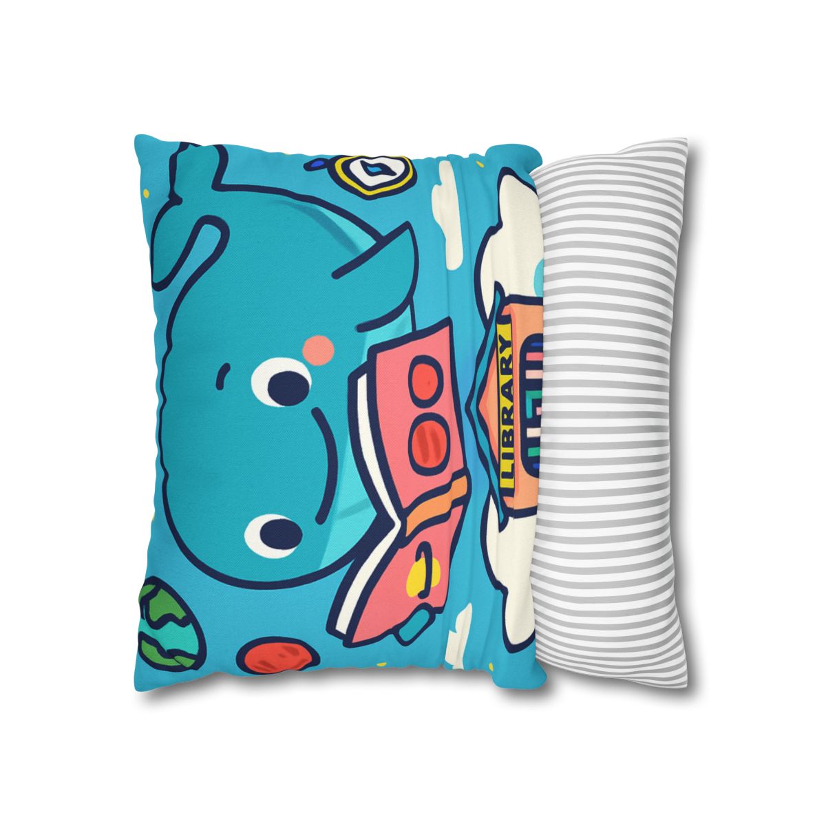 Nebula Library Sky Whale Reading Time soft cotton pillow cases