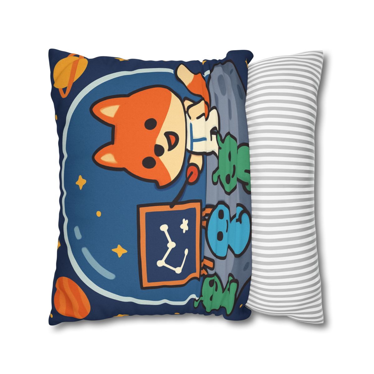 Comet Classroom With Curious Space Fox comfortable bedding pillow covers