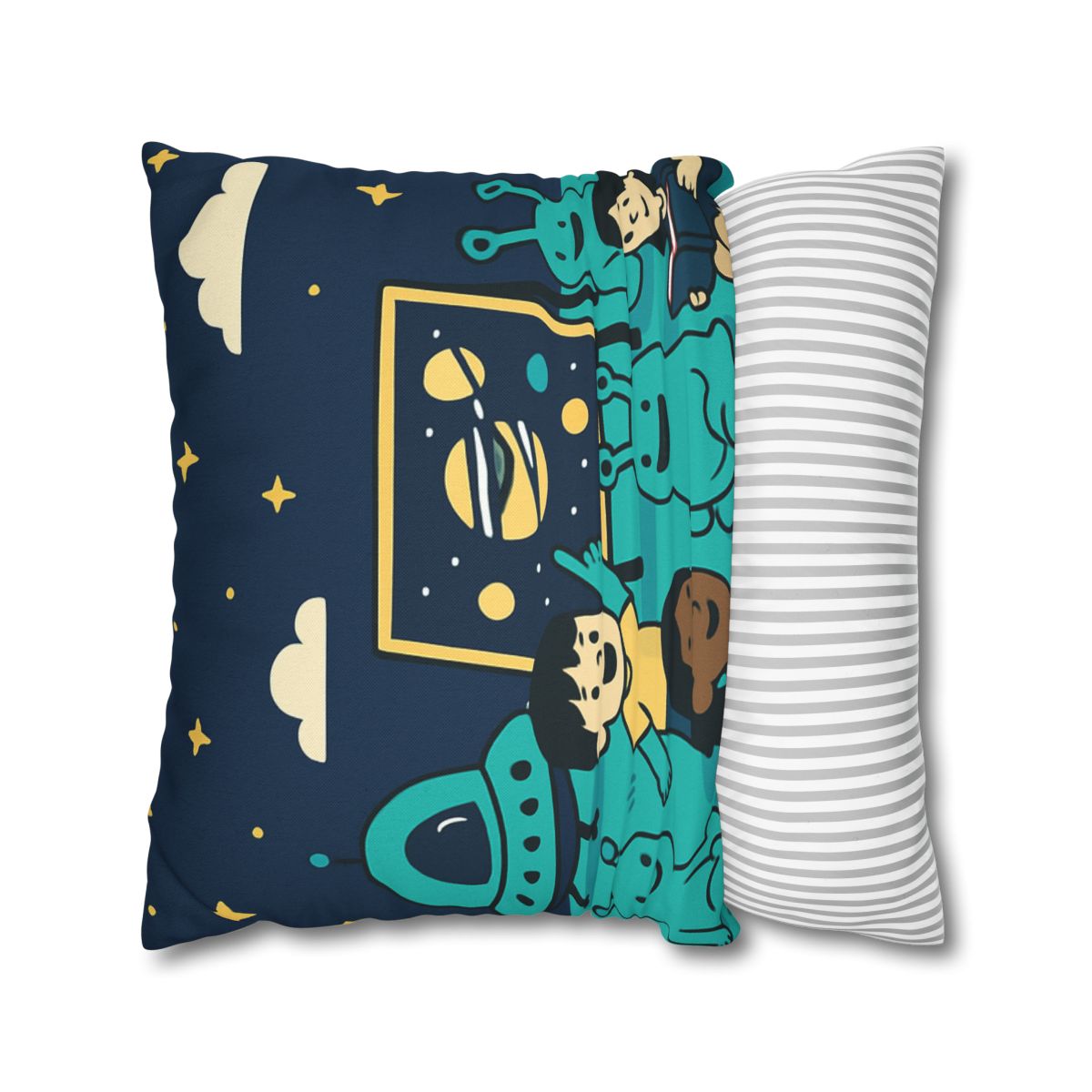 Starship Schoolyard personalized pillow covers