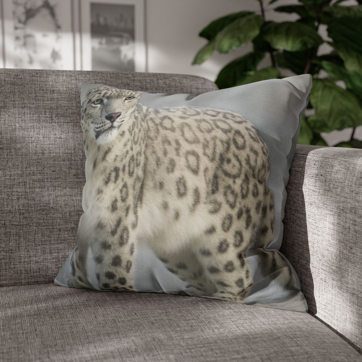 Snow Drift Hunter Snow Leopard unique gift pillow cases