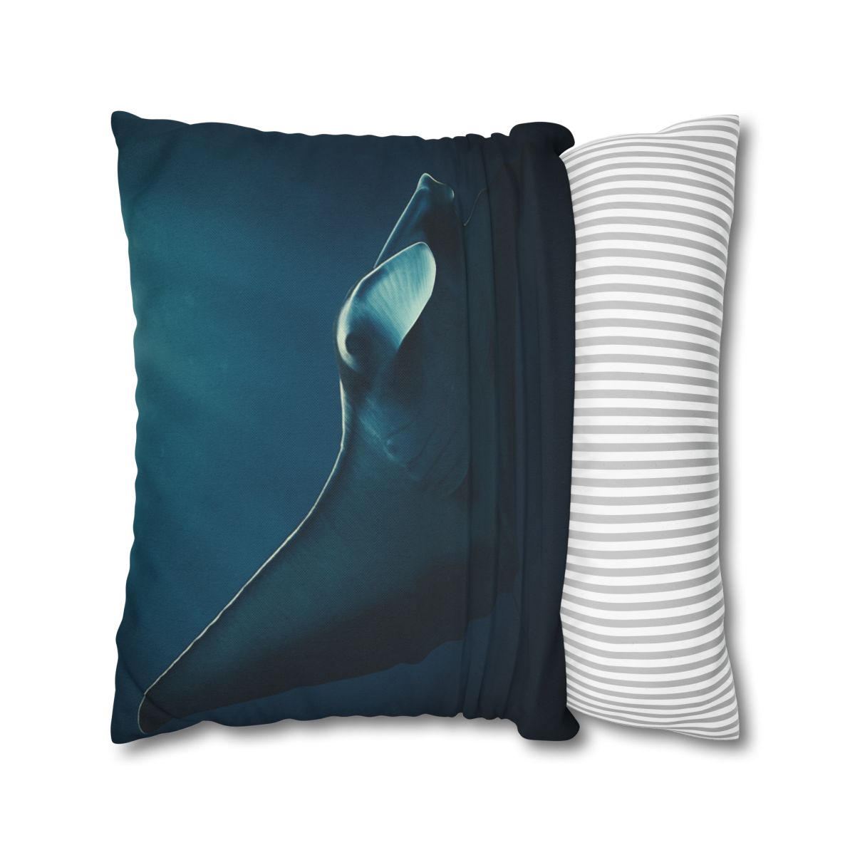 Starlit Glide Manta Ray stylish decorative pillowcases